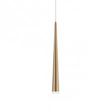 Kuzco 401216VB-LED - Single Led Pendant, Sleek Conical Shape With Clear Acrylic Diffuser, Canopy And Metal