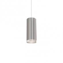 Kuzco 401431BN-LED - Single Led Cylinder Shaped Pendant With Clear Crystal
