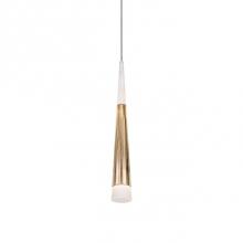 Kuzco 402501VB-LED - Single Led Lamp Pendant, Slender Cone-Shaped Cylinder With Acrylic Top And Bottom Of Cone Which