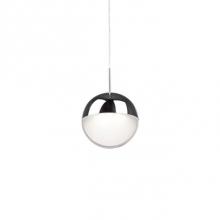 Kuzco 402801CH-LED - Single Led Lamp Pendant, Stunning Sphere Shape Design, With Chrome Metal Details Covering The Top