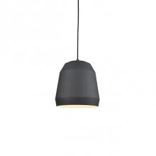Kuzco 492116-BK - Single Lamp Pendant With Faceted Aluminum Shade Showcasing Powder-Coated Finishes Against A Matte