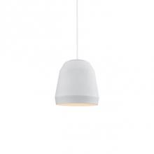 Kuzco 492116-WH - Single Lamp Pendant With FacetedAluminum Shade ShowcasingPowder-Coated Finishes AgainstA Matte