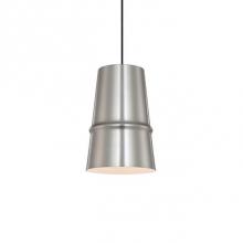 Kuzco 492208-BN - Single Lamp Pendant With Conical Aluminum Shade Showcasing Powder-Coated Finishes Against A Matte