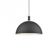 Kuzco 492324-BK/GD - Single Lamp Pendant WithAluminum Dome ShadeShowcasing Powder-Coated OrPlated Finishes With Metal