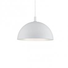 Kuzco 492332-WH/GD - Single Lamp Pendant WithAluminum Dome ShadeShowcasing Powder-Coated OrPlated Finishes With Metal