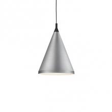 Kuzco 492716-BN/BK - Single Lamp Pendant With ConicalAluminum Shade With FinePowder-Coated Or Plated FinishesWith