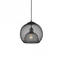 Kuzco 494412-BK - Single Lamp Pendant WithSpherical Powder-Coated WireMesh Shade. Color ConfigurationsInclude