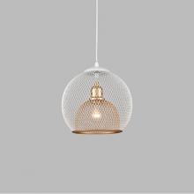 Kuzco 494412-WH/GD - Single Lamp Pendant WithSpherical Powder-Coated WireMesh Shade. Color ConfigurationsInclude