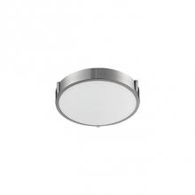 Kuzco 501102-VB - Single Led Flush Mount Ceiling Fixture With Round White Opal Glass. Metal Details In Brushed