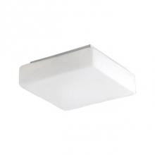 Kuzco 505101 - Single Lamp Flush Mount Ceiling Fixture With Square White Opal