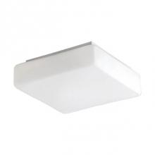Kuzco 505102 - Two Lamp Flush Mount Ceiling Fixture With Square White Opal