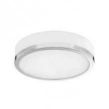 Kuzco 56012CH - Two Lamp Flush Mount Ceiling Fixture With White Round Opal Glass And Chrome Metal Finish