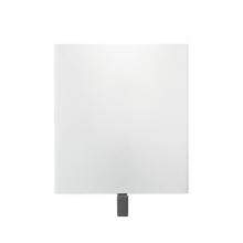 Kuzco 60391 - Single Lamp Wall Sconce With Square White Opal Glass. Metal Details In Brushed Nickel