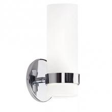Kuzco 698011CH - Single Lamp Pendant With Cylinder White Opal Glass. Metal Details In