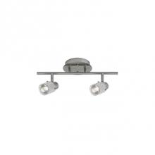 Kuzco 81362BN - Two Lamp Fixed Track With Frosted Glass Shade. Metal Finish In Brushed