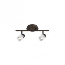 Kuzco 81362BZ - Two Lamp Fixed Track With Frosted Glass Shade. Metal Finish In