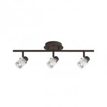 Kuzco 81363BZ - Three Lamp Fixed Track With Frosted Glass Shade. Metal Finish In