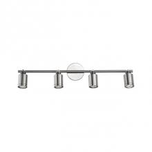 Kuzco 88294BN - Four Lamp Fixed Track With Heavy Gauge Casting Steel Head And Frosted Glass