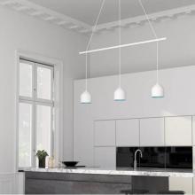 Kuzco CNL3AC-WH - The Marquee Transforms Single Pendants Into A Choreographed Statement Piece. Simple Forms Combine