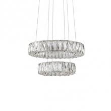 Kuzco CH7818 (3000K) - Two Tiered Led Chandelier With 2 Different Sized Rings Which Can Be Styled In A Variety Of
