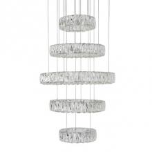 Kuzco CH7840 (3000k) - Five Tiered Led Chandelier With 3 Different Sized Rings Which Can Be Styled In A Variety Of