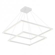 Kuzco CH85232-WH - A Suspended Rectilinear Frame Emits Soft Luminance Downward From The Continuous Perimeter Opal