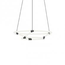 Kuzco CH95930-BK - A Dramatic Centre Piece  That Draws The Eye, The Chicago Loop Is A Tiered Pendant Featuring Two