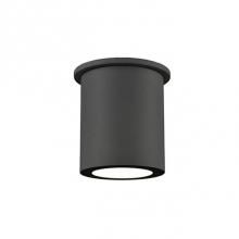 Kuzco EC19404-BK - Extruded Aluminum Cylinders With Cast RetainingRings And MountsExterior Surface Mount Or Pendant