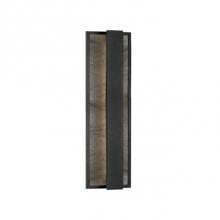 Kuzco EW6818-BK - Stone Elements And Metal Join Together, Resulting In Masculine Elegance. This Exterior Wall Light