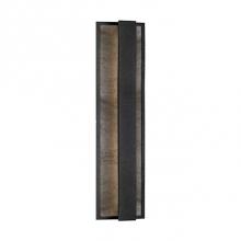 Kuzco EW6824-BK - Stone Elements And Metal Join Together, Resulting In Masculine Elegance. This Exterior Wall Light