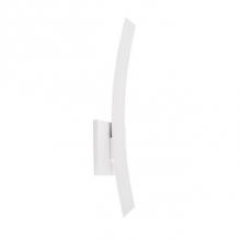 Kuzco EW7718-WH - A Seductively Curved Die-Cast Aluminum Wall Sconce. The 18 Inch Curve Is Attached To A Square