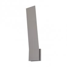 Kuzco EW7924-GY - A 24 Inch Long Aluminum Rectangle Is Bent Forward From The Bottom, Just Slightly Enough For An