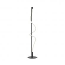Kuzco FL95360-BK - The Cursive Fixture Features An Elegant Acrylic Form Dancing Around A Center Rod, Supported By A