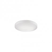 Kuzco FM11011-WH - Minimalist Designed Led Flush Mount With Round Descending Dome Shaped White Glass And White