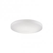 Kuzco FM11015-WH - Minimalist Designed Led Flush Mount With Round Descending Dome Shaped White Glass And White