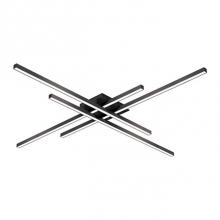 Kuzco FM18247-BK - Overlapping Square Profile Linear Aluminum WithSquare Ceiling MountRemovable Lamp Arms For