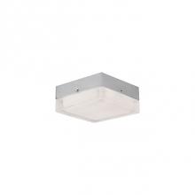 Kuzco FM3405-CH - Single Led Square Flush Mount Ceiling Fixture With Two Finishes. Square Glass Polished Surface