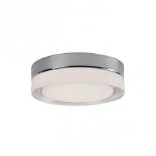 Kuzco FM3511-CH - Single Led Round Flush Mount Ceiling Fixture With Two Finishes. Round Glass Polished Surface And