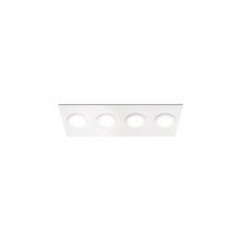 Kuzco FM4225-WH/WH - Low Profile Flush Mount Wall Or Ceiling Mounted Lighting Fixture With Four 1200 Lumen Led Sources