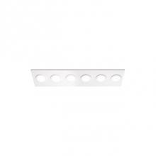 Kuzco FM4235-WH/WH - Low Profile Flush Mount Wall Or Ceiling Mounted Lighting Fixture With Four 1200 Lumen Led Sources