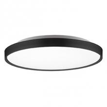 Kuzco FM43522-BK - Circular Steel Base With Polymeric Body, Frosted Acrylic Lens, Glossy Body And Matte Painted