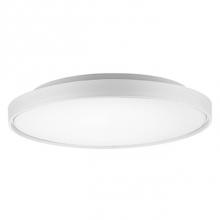Kuzco FM43522-WH - Circular Steel Base With Polymeric Body, Frosted Acrylic Lens, Glossy Body And Matte Painted