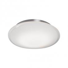 Kuzco FM7512-BN - Classy Retro Led Flush Mount With Segmental Shaped Glass. The Glass Is Uniquely Designed With