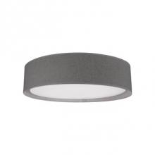 Kuzco FM7920-GY - Round Led Flush Mount With A Refined Hand Tailored Textured Fabric Shade. Inside The Shade Is A