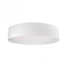 Kuzco FM7920-WH - Round Led Flush Mount With A Refined Hand Tailored Textured Fabric Shade Available In Beige,
