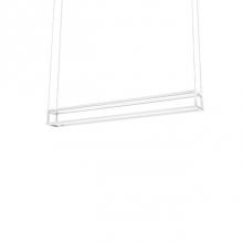 Kuzco LP34448-WH - Square Profile Linear Aluminum FrameInset Opal Polymeric DiffusersFinely Textured Plate Or