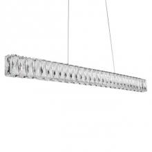 Kuzco LP7839 (3000k) - Single Linear Led Pendant, With Exquisite Diamond Cut Clear Crystals Which Reflects The Light