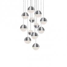 Kuzco MP10512-BN - Round Downward And Upward Light Led Multi-Pendant With Twelve Stratum Sphere Shaped Cast Aluminum