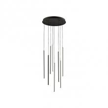 Kuzco MP14919-BK - Extruded Circular Aluminum Vertical Lamp RodsFlexible Silicon Rubber DiffusersLightly Textured