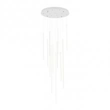 Kuzco MP14924-WH - Extruded Circular Aluminum Vertical Lamp RodsFlexible Silicon Rubber DiffusersLightly Textured